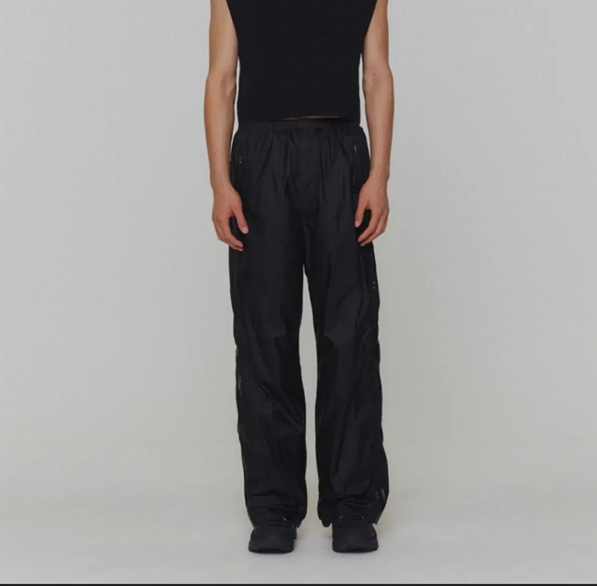 AMOMENTO | 아모멘토 Amomento Drawstring Layered Pants L